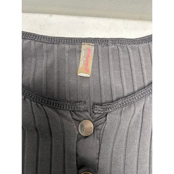 FREE PEOPLE MOVEMENT Bella Layer Ribbed Sweater in Gray Size M - Picture 6 of 6